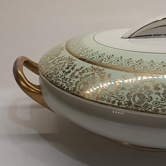 Vtg Stouffers handpainted Favorite Bavaria with lid 10.25" - Picture 11 of 16